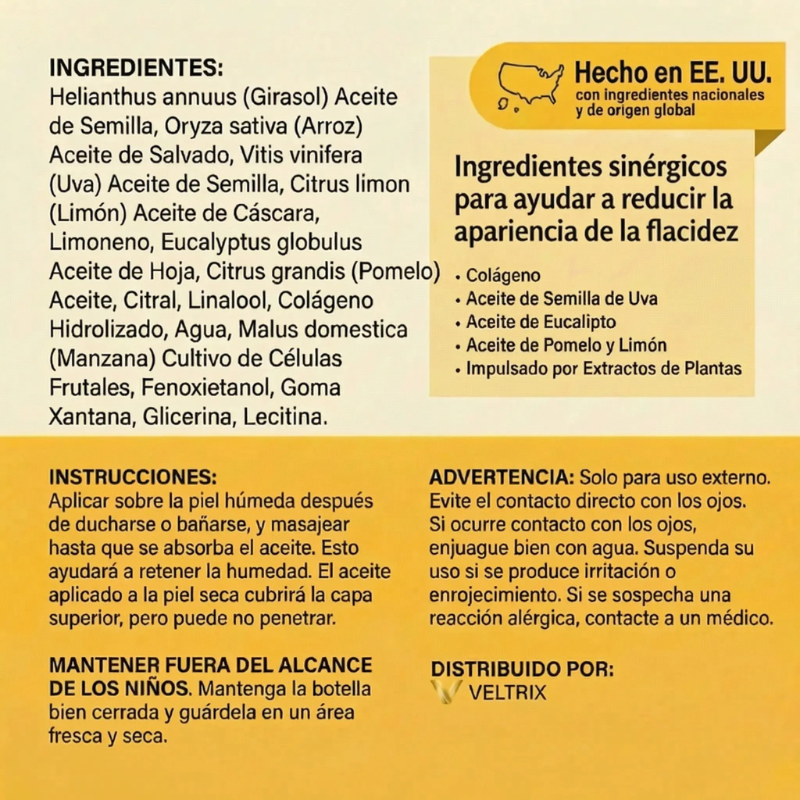 Veltrix™ Aceite Intensivo Reafirmante
