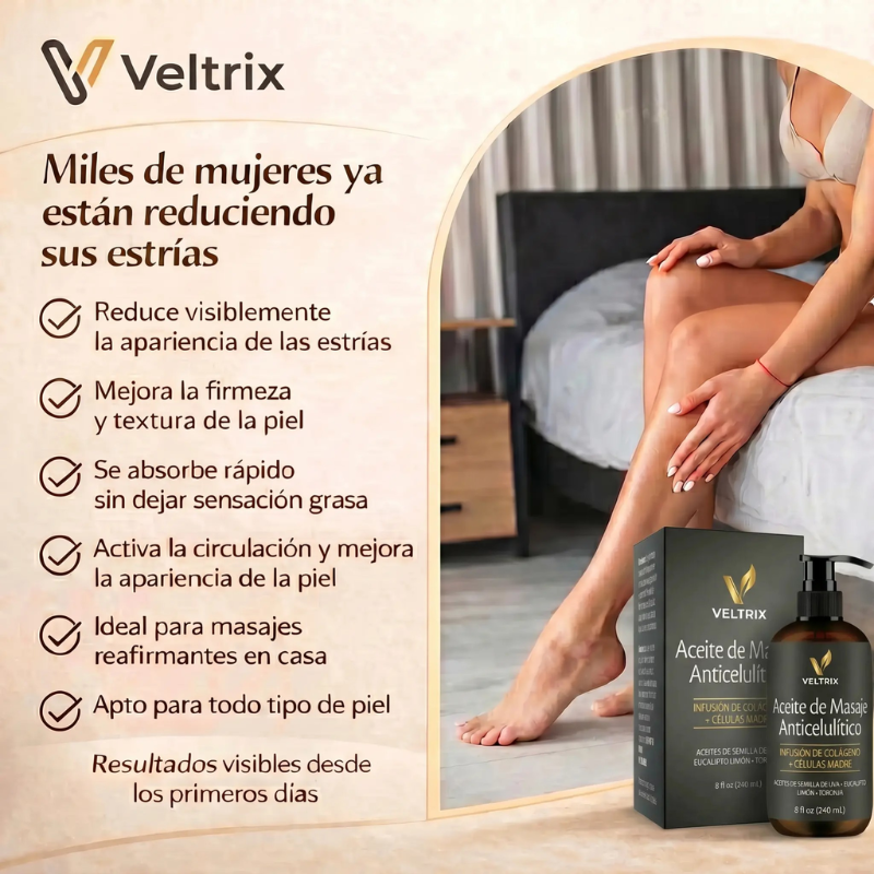 Veltrix™ Aceite Intensivo Antiestrías Reafirmante