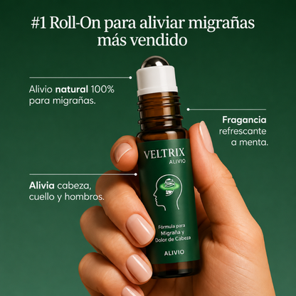 Veltrix™ Roll-On Alivio Refrescante Para Migraña