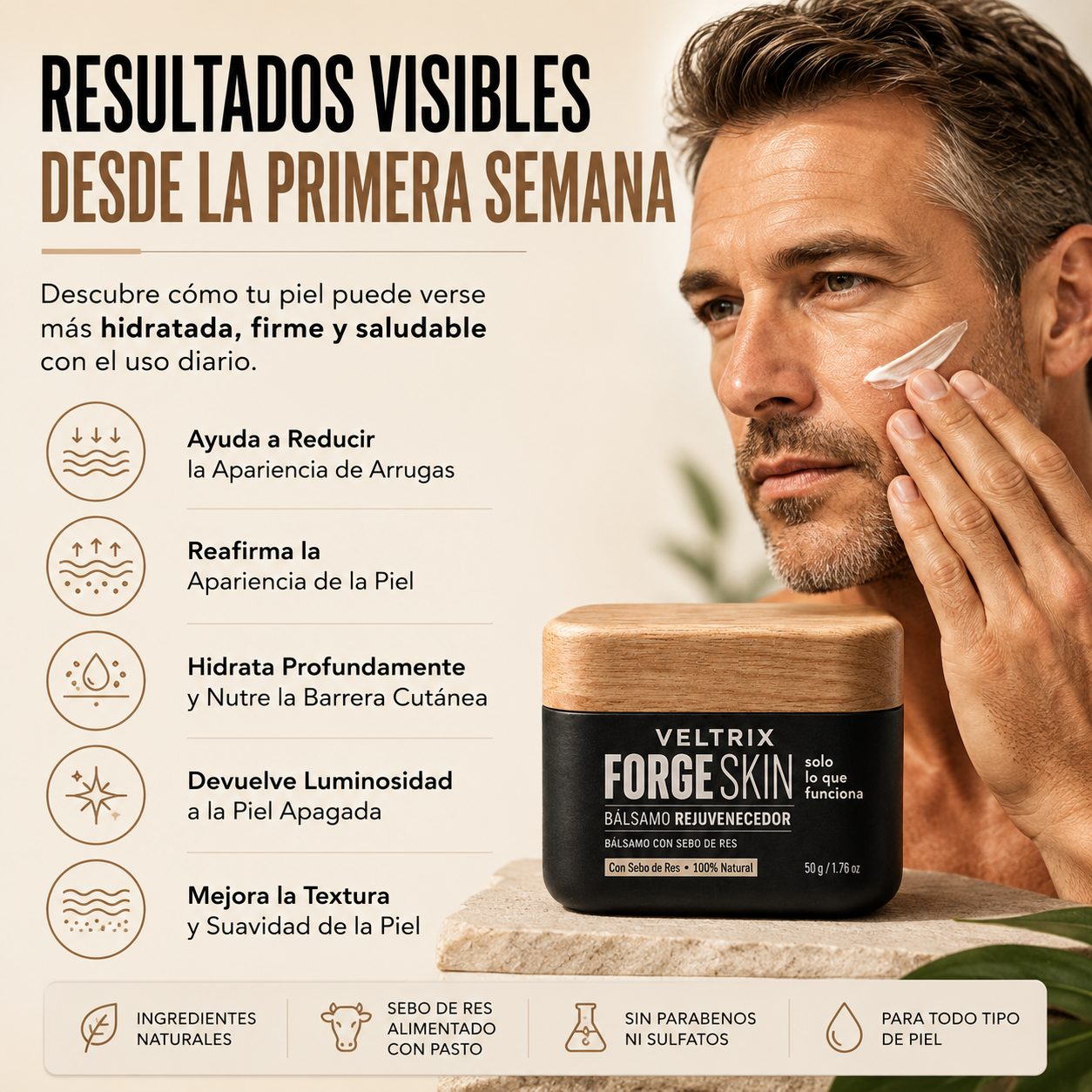 Veltrix™ Crema Facial Rejuvenecedora Antiarrugas