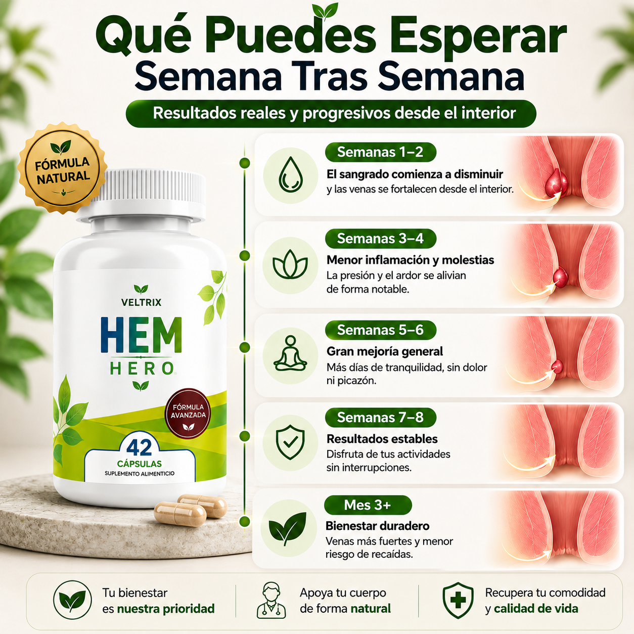 Veltrix™ Suplemento Para Aliviar Las Hemorroides