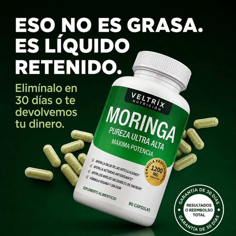 Veltrix™ Suplemento de Moringa para Deshinchazón