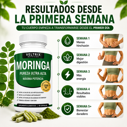 Veltrix™ Suplemento de Moringa para Deshinchazón