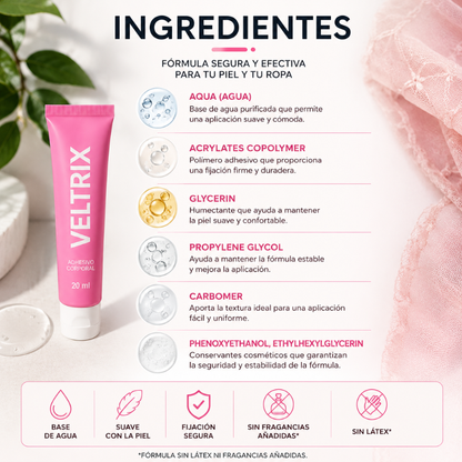 Veltrix™ Adhesivo Corporal para Ropa