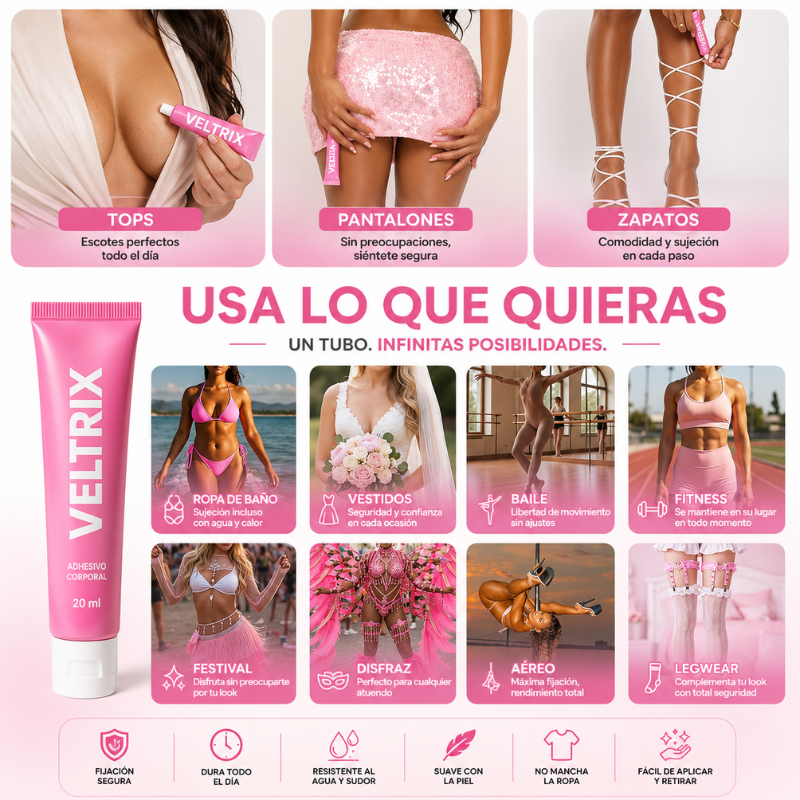 Veltrix™ Adhesivo Corporal para Ropa