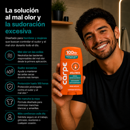 Veltrix™ Desodorante para Axilas Antiodor y Antisudor